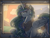 Size: 1280x960 | Tagged: safe, artist:binibean, princess celestia, alicorn, pony, g4, backlighting, female, looking at you, mare, solo, stained glass