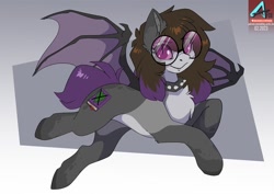 Size: 1100x778 | Tagged: safe, artist:arctic-fox, oc, oc only, bat pony, pony, bat pony oc, solo