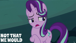 Size: 2000x1125 | Tagged: safe, edit, edited screencap, editor:quoterific, screencap, starlight glimmer, pony, unicorn, g4, uncommon bond, solo