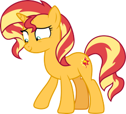 Size: 3308x3000 | Tagged: safe, artist:cloudy glow, sunset shimmer, pony, unicorn, equestria girls, equestria girls specials, g4, my little pony equestria girls: mirror magic, female, high res, mare, simple background, solo, transparent background, vector