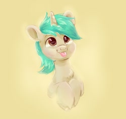 Size: 1081x1023 | Tagged: safe, artist:avui, oc, oc:hemellicht, earth pony, pony, :p, looking at you, smiling, solo, tongue out