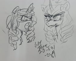 Size: 2235x1816 | Tagged: safe, artist:jully-park, opaline arcana, alicorn, pony, g5, doodle, female, mare, signature, sketch, traditional art