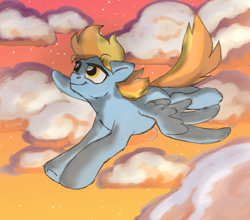 Size: 880x776 | Tagged: safe, artist:solixy406, oc, oc:cloudbreaker, pegasus, pony, flying