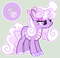 Size: 1692x1640 | Tagged: safe, artist:krystalheartbase, artist:starvelvetyt, oc, oc only, oc:clarity, dracony, hybrid, base used, cutie mark, eyeshadow, horns, interspecies offspring, lidded eyes, makeup, offspring, parent:rarity, parent:spike, parents:sparity, pink background, reference sheet, simple background, smiling, solo