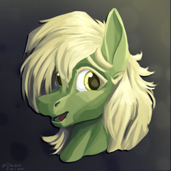 Size: 3000x3000 | Tagged: safe, artist:stardustspix, oc, oc only, oc:murky, pegasus, pony, fallout equestria, fallout equestria: murky number seven, bust, fanfic art, high res, lineless, male, portrait, solo, stallion