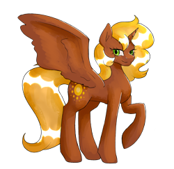 Size: 3216x3120 | Tagged: safe, artist:sweet pencil, oc, oc only, oc:glorious sunrise, alicorn, pony, concave belly, female, high res, mare, raised hoof, simple background, solo, transparent background