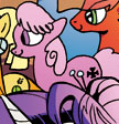 Size: 108x112 | Tagged: safe, artist:andy price, artist:angieness, idw, official comic, rosy crossroads, earth pony, pony, g4, micro-series #3, my little pony micro-series, spoiler:comic, background pony, comic, female, mare, picture for breezies