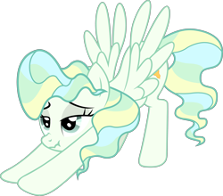 Size: 6000x5282 | Tagged: safe, vapor trail, pegasus, pony, g4, female, iwtcird, mare, meme, simple background, solo, spread wings, transparent background, wings