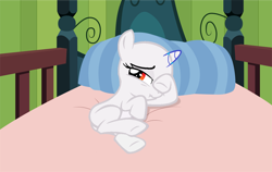 Size: 1262x799 | Tagged: safe, pony, g4, somepony to watch over me, base, bed, female, filly, foal, sleepy