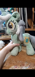 Size: 720x1600 | Tagged: safe, lyra heartstrings, human, pony, unicorn, g4, irl, irl human, photo, plushie