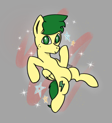 Size: 956x1048 | Tagged: safe, artist:imlpidimon, oc, oc only, pegasus, pony, digital art, gray background, signature, simple background, solo