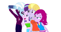 Size: 1878x997 | Tagged: safe, artist:bigpurplemuppet99, fuchsia blush, lavender lace, starlight glimmer, trixie, human, equestria girls, g4, clothes, female, simple background, transparent background