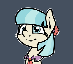 Size: 2048x1802 | Tagged: safe, artist:ewoudcponies, coco pommel, earth pony, pony, g4, bust, female, simple background, solo