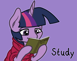 Size: 2048x1622 | Tagged: safe, artist:ewoudcponies, twilight sparkle, pony, g4, book, female, purple background, reading, simple background, solo