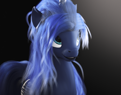 Size: 1848x1440 | Tagged: safe, artist:thelunagames, princess luna, alicorn, pony, g4, 3d, cinema4d, render, solo