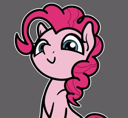 Size: 2048x1888 | Tagged: safe, artist:ewoudcponies, pinkie pie, earth pony, pony, g4, female, gray background, simple background, solo