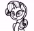 Size: 2048x1890 | Tagged: safe, artist:ewoudcponies, rarity, pony, unicorn, g4, black and white, female, grayscale, lineart, monochrome, simple background, solo, white background