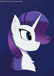 Size: 2760x3901 | Tagged: safe, artist:tempestshine, pony, unicorn, bust, female, high res, solo