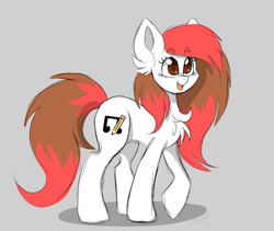 Size: 1600x1352 | Tagged: safe, artist:yourpennypal, oc, oc only, oc:melody sketch, earth pony, pony, chest fluff, earth pony oc, female, gray background, simple background, solo