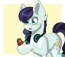 Size: 2500x2200 | Tagged: safe, artist:yourpennypal, coloratura, butterfly, earth pony, pony, g4, female, high res, solo