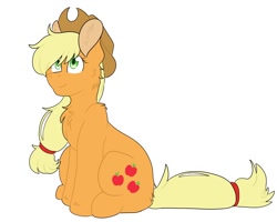 Size: 1500x1200 | Tagged: safe, artist:yourpennypal, applejack, earth pony, pony, g4, female, simple background, solo, white background