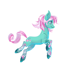 Size: 1200x1200 | Tagged: safe, artist:futuredustfuturerust, minty, earth pony, pony, g3, female, mare, simple background, solo, transparent background, winter minty