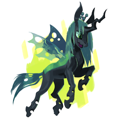 Size: 1200x1200 | Tagged: safe, artist:futuredustfuturerust, queen chrysalis, changeling, g4, female, simple background, solo, transparent background