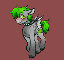 Size: 712x661 | Tagged: safe, artist:tyotheartist1, oc, oc only, pegasus, pony, male, pegasus oc, ponysona, scar, self harm, self harm scars, solo, stallion