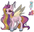 Size: 932x857 | Tagged: safe, artist:misty-periwinkle, ocellus, rainbow flash (g4), oc, changepony, hybrid, g4, magical lesbian spawn, offspring, parent:ocellus, parent:rainbow flash, parents:ocellusflash, simple background, transparent background