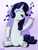 Size: 1500x1995 | Tagged: safe, artist:passionpanther, part of a set, rarity, pony, unicorn, series:ponies with headphones, g4, cute, cutie mark accessory, eyes closed, female, headphones, mare, music notes, open mouth, open smile, raribetes, singing, sitting, smiling, solo, underhoof