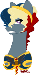 Size: 450x864 | Tagged: safe, artist:pandadox, oc, oc only, earth pony, pony, angry, armor, bust, earth pony oc, gritted teeth, male, scar, simple background, solo, stallion, teeth, transparent background