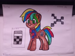 Size: 4080x3060 | Tagged: safe, artist:unyielder, oc, oc only, oc:ytlfov, earth pony, pony, colored, earth pony oc, solo, standing, traditional art