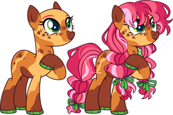 Size: 3424x2280 | Tagged: safe, artist:kurosawakuro, oc, oc only, earth pony, pony, bald, base used, female, high res, mare, offspring, parent:big macintosh, parent:fluttershy, parents:fluttermac, simple background, solo, transparent background
