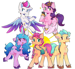 Size: 1707x1574 | Tagged: safe, artist:tater, hitch trailblazer, izzy moonbow, pipp petals, sunny starscout, zipp storm, earth pony, pegasus, pony, unicorn, g5, my little pony: a new generation, spoiler:my little pony: a new generation, ball, cellphone, cheek fluff, chest fluff, cute, ear fluff, female, floppy ears, flying, group shot, hoof hold, horn, hornball, izzy's tennis ball, male, mane five, mare, phone, simple background, smartphone, smiling, stallion, sun, tennis ball, transparent background