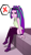 Size: 1027x1800 | Tagged: safe, artist:nekojackun, aria blaze, equestria girls, g4, aria flat, bare shoulders, breasts, clothes, delicious flat chest, denied, eyeshadow, female, legs, makeup, narrowed eyes, pigtails, shoes, shorts, simple background, sleeveless, socks, solo, sunglasses, thigh highs, tsundaria, tsundere, twintails, vest, white background