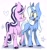 Size: 2017x2139 | Tagged: safe, artist:volchok, starlight glimmer, trixie, pony, unicorn, g4, duo, duo female, female, high res, lesbian, mare, ship:startrix, shipping, simple background, white background