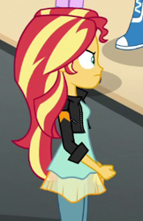 Size: 203x314 | Tagged: safe, screencap, sunset shimmer, human, equestria girls, equestria girls specials, g4, my little pony equestria girls: movie magic, cropped, solo focus