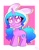 Size: 1074x1368 | Tagged: safe, artist:petaltwinkle, izzy moonbow, pony, unicorn, g5, chibi, cute, hat, heart, izzybetes, simple background, smiling, solo, standing, starry eyes, wingding eyes