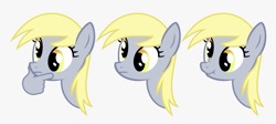 Size: 860x386 | Tagged: safe, derpy hooves, pegasus, pony, g4, derp, emoji, female, gray background, hand, head, mare, meme, nose wrinkle, scrunchy face, simple background, thinking, 🤔