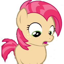 Size: 357x360 | Tagged: safe, artist:movieliker236, edit, edited screencap, screencap, babs seed, earth pony, pony, g4, my little pony: friendship is magic, one bad apple, cropped, female, filly, foal, pale skin, sick, simple background, white background