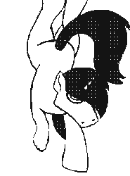 Size: 1571x2126 | Tagged: safe, artist:djsleepyhooves, oc, oc only, oc:onyx deadshot, pony, animated, flipnote studio, gif, handstand, male, simple background, solo, stallion, upside down, walk cycle, walking, white background