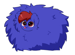 Size: 3856x2848 | Tagged: safe, artist:kittyrosie, oc, oc only, pony, fluffy, high res, maximum overfloof, simple background, solo, tongue out, transparent background