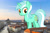 Size: 2048x1363 | Tagged: safe, anonymous editor, artist:tardifice, edit, lyra heartstrings, pony, unicorn, g4, background pony, berlin, female, germany, giant lyra heartstrings, giant pony, giant unicorn, giantess, highrise ponies, irl, looking at you, macro, mare, mega giant, photo, ponies in real life, smiling, solo