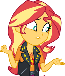 Size: 3000x3493 | Tagged: safe, artist:cloudy glow, sunset shimmer, human, equestria girls, equestria girls series, forgotten friendship, g4, .ai available, clothes, female, geode of empathy, high res, magical geodes, simple background, smiling, solo, transparent background, vector