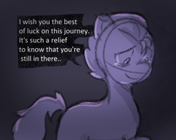 Size: 836x662 | Tagged: safe, anonymous artist, hitch trailblazer, earth pony, pony, series:anorexic sunny, g5, anorexia, crying, implied sunny starscout, male, solo, stallion, tears of joy