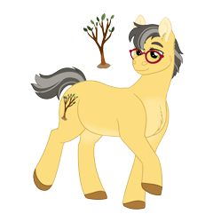 Size: 3838x4000 | Tagged: safe, artist:queenderpyturtle, oc, oc only, earth pony, pony, earth pony oc, female, glasses, mare, simple background, solo, transparent background