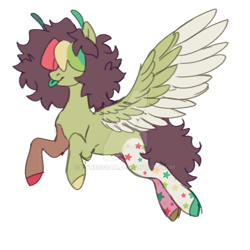 Size: 1024x1024 | Tagged: safe, artist:lynesssan, oc, oc only, oc:bugsy, pegasus, pony, deviantart watermark, obtrusive watermark, pegasus oc, simple background, solo, transparent background, watermark
