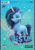 Size: 261x375 | Tagged: safe, misty brightdawn, butterfly, pony, unicorn, g5, my little pony: make your mark, official, 3d, bashful, blank flank, blue background, curly hair, cute, cyrillic, female, looking at you, merchandise, mistybetes, render, shy, sketchbook, smiling, solo, ukrainian