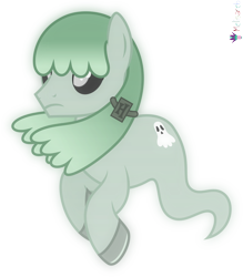 Size: 4000x4564 | Tagged: safe, artist:melisareb, part of a set, ghost, ghost pony, pony, undead, .svg available, absurd resolution, alphabet lore, clothes, crossover, floating, glowing, glowing eyes, h, male, ponified, shoes, simple background, solo, species swap, transparent background, vector, windswept mane