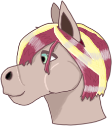 Size: 413x467 | Tagged: safe, artist:ncpilot, oc, oc only, oc:brown betty, earth pony, pony, bust, doodle, earth pony oc, portrait, profile, simple background, solo, white background